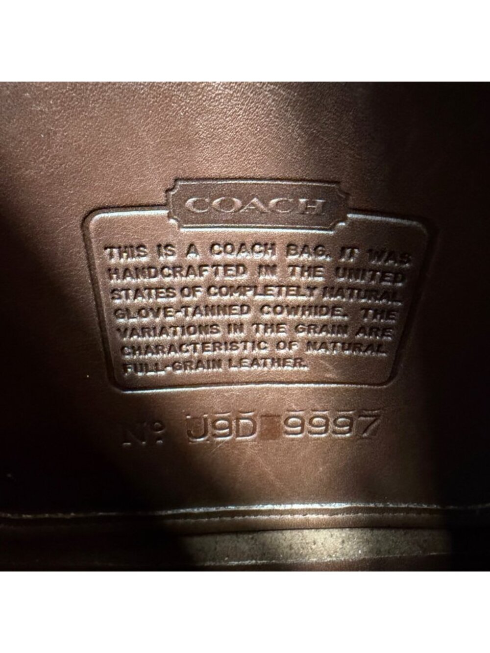 Vintage Coach Legacy Small Zip Mahogany Brown #9997 EUC - Picture 9 of 10